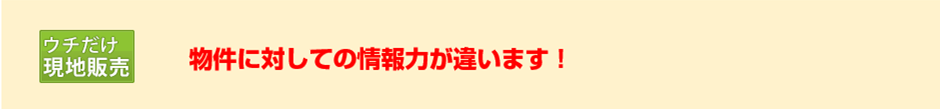 ウチだけ現地販売